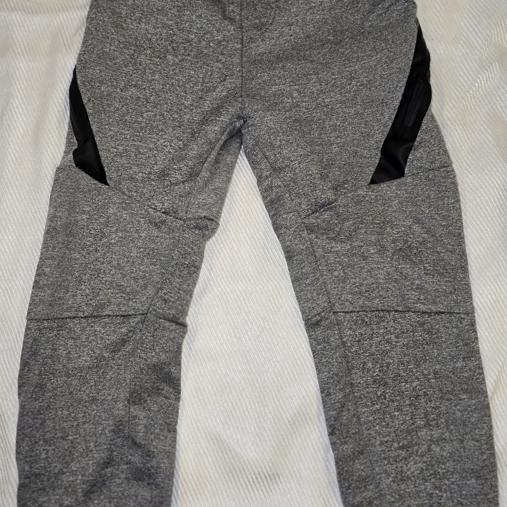 Cozy Gray Kids Sweatpants with Black Details
